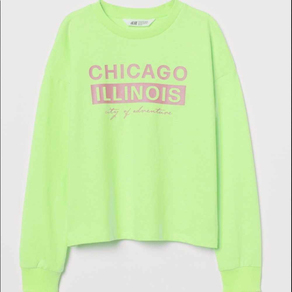 Neon oversized sweatshirt size 10/12 kids